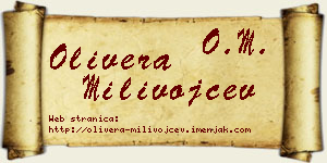 Olivera Milivojčev vizit kartica